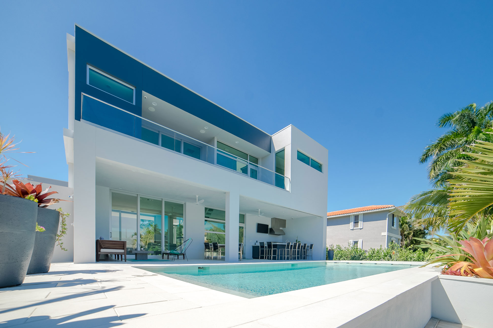 contemporary custom residential home exterior
